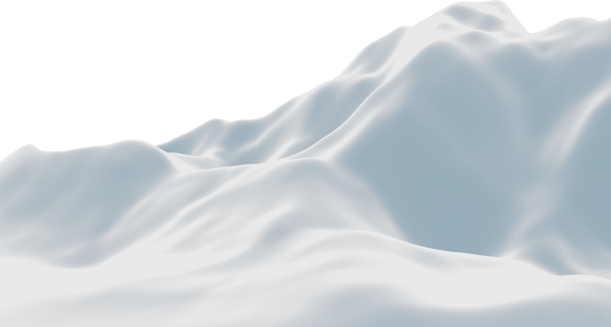 Snow mountain. Cold environment terrain.
